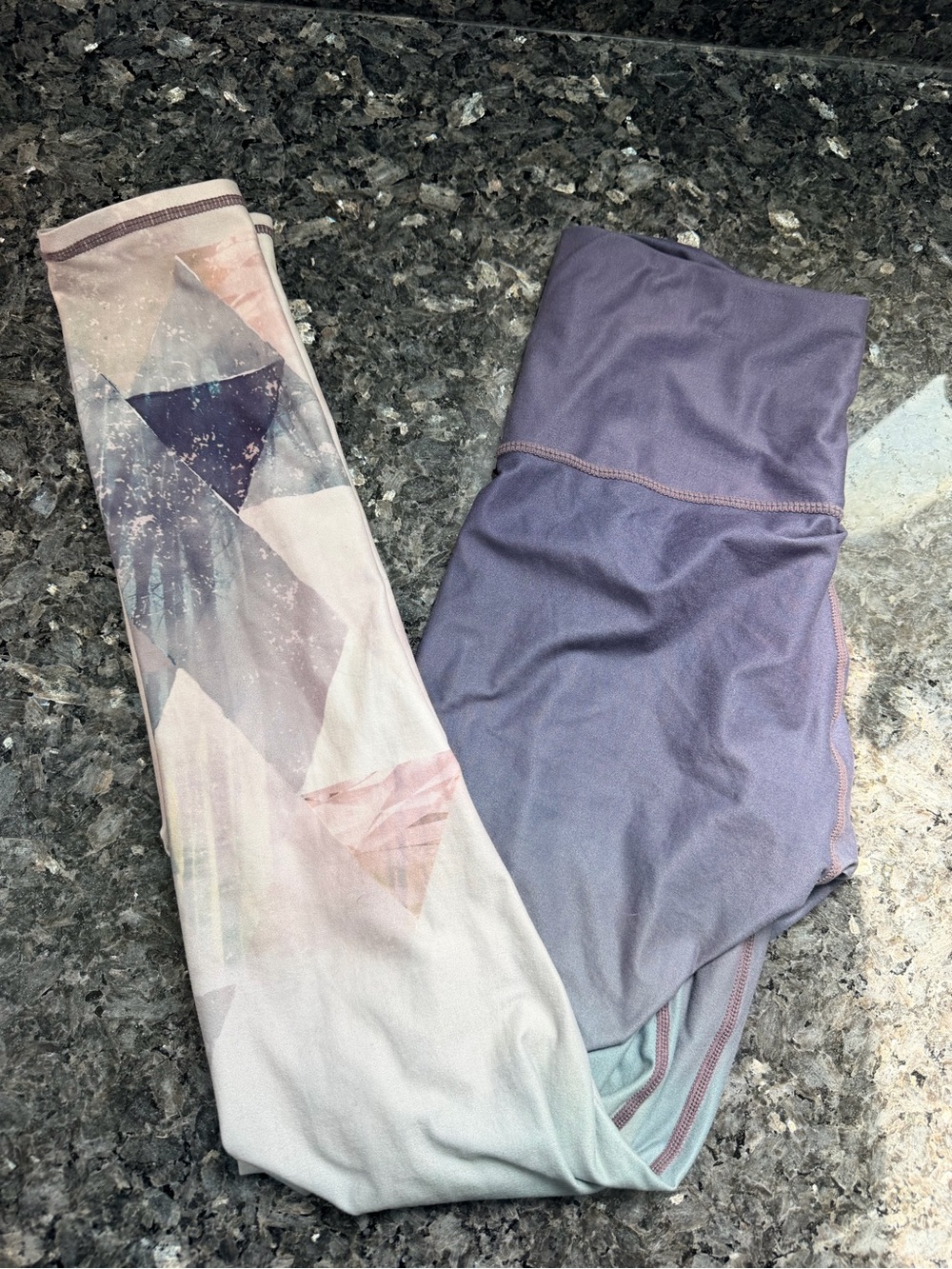 Sol & Mane Cora Silver Pines Ombré Sporty Full Length Leggings Size Small S
